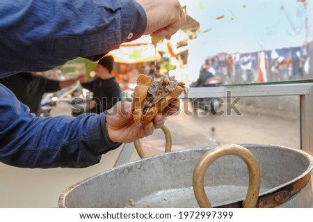 Image, Stock Photo street in palermo Street