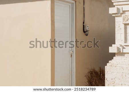 Similar – Image, Stock Photo Unknown house with empty flower boxes