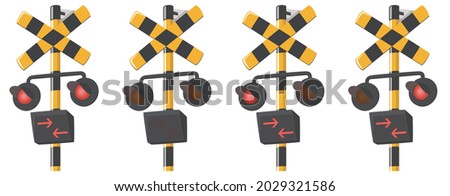 Similar – Image, Stock Photo Limited level crossing