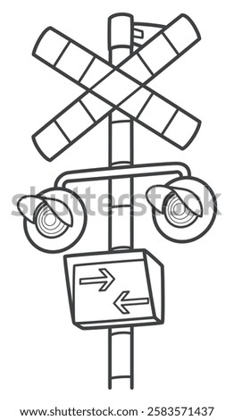 Similar – Image, Stock Photo Limited level crossing