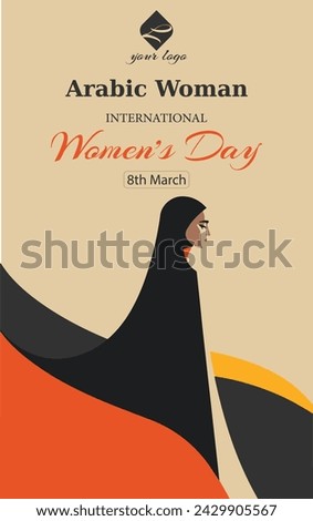 Arab Women's Day, International Women's Day Vector illustration design