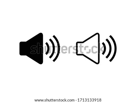 Speaker icon vector. Audio speaker symbol vector