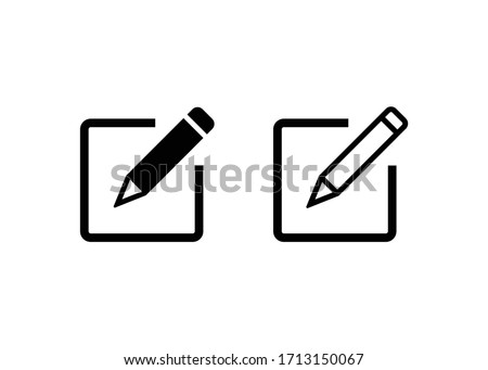 Edit icon, Edit sign and symbol vector. Pencil icon