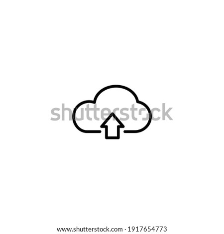 Cloud Upload icon vector for web, computer and mobile app