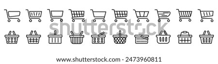 Similar – Image, Stock Photo Shopping cart with a blank mobile phone over a pastel pink background, e commerce, online buying, online commerce, background, technology, shopping day, black friday and network, copy space, mock up