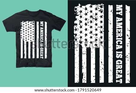 My america is great-t shirt design