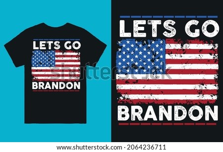 Lets go Brandon - t shirt design vector Foto stock © 