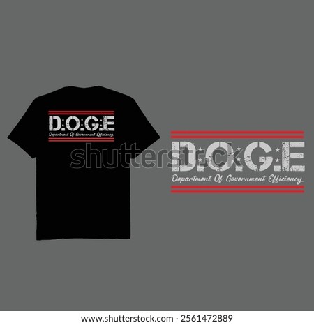 DOGE D.O.G.E. Department Of Government Efficiency PNG , Vector