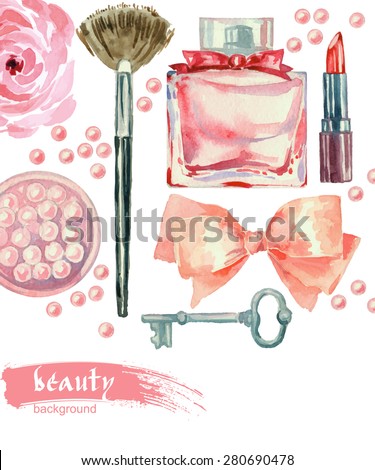 Cosmetic Products Vector Free | 123Freevectors