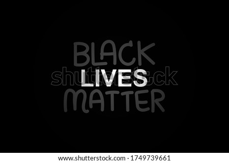 Black Lives Matter vector lettering design element