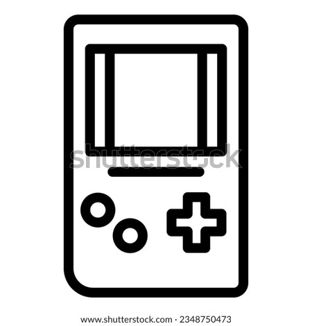 Tetris line icon. Game console vector illustration isolated on white. Gaming outline style designed for and app. Eps 10.