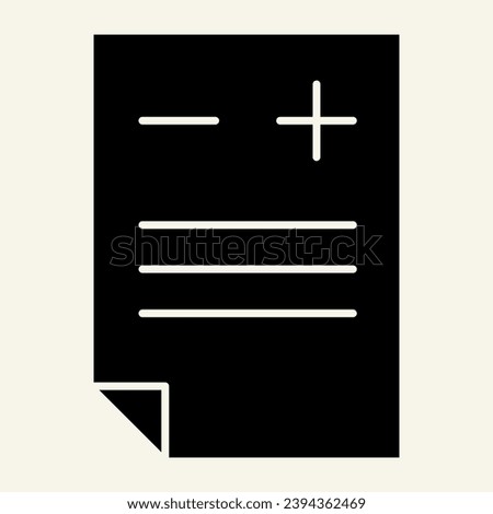 Add or delete document solid icon. File with plus and minus vector illustration isolated on white. Page glyph style design, designed for web and app. Eps 10