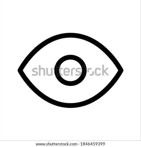 Eyes, off, outline Vector icon