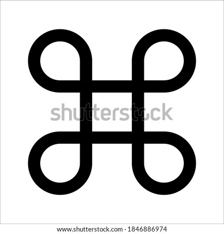 Command button vector icon. - Buy this stock illustration