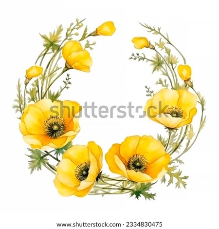 Similar – Image, Stock Photo Poppies yellow