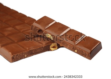 Image, Stock Photo Large pieces of chocolate