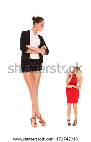 Tall And Small Woman Stock Photo 171742913 : Shutterstock