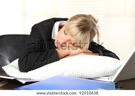 Sleeping in the office