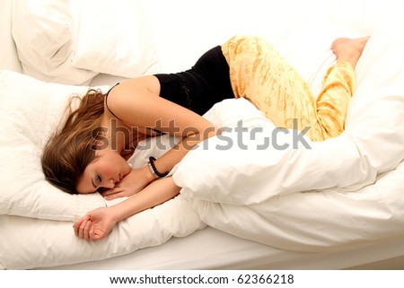 Sleeping Girl Stock foto © 