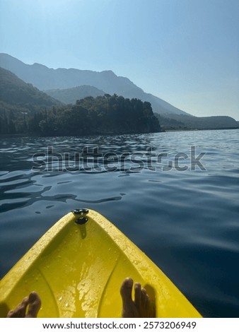 Similar – Image, Stock Photo Canoeing on the way