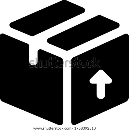 shipment upload icon vector for web and apps
