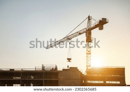 Similar – Image, Stock Photo Demolition house secured with net