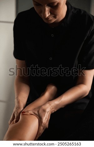 Similar – Foto Bild Medizinische Massage am Fuß in einem Physiotherapiezentrum