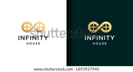 Infinity home logo design inspiration