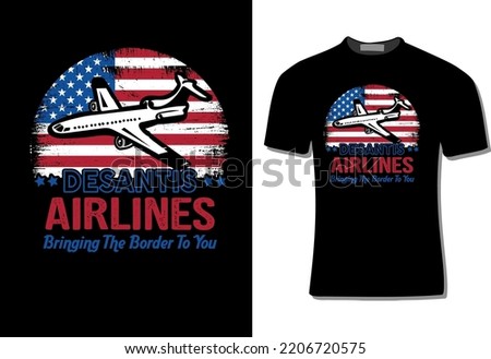 Desantis Airlines T-Shirt Design Graphic