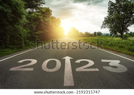 Similar – Image, Stock Photo new beginning End start