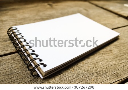 blank realistic spiral notepad notebook