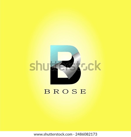 This is a 3d letter B logo with a peeling paper effect, suitable for logos, film studios, film production, photo studios, photography, music studios, electronic products, etc.