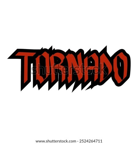 This is red and black tornado gravity text, suitable for designing stickers, banners, advertisements, t-shirts, comics, video texts, magazines, wallpapers and others