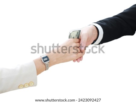 Similar – Image, Stock Photo Woman holding a rogue star-shaped cookie