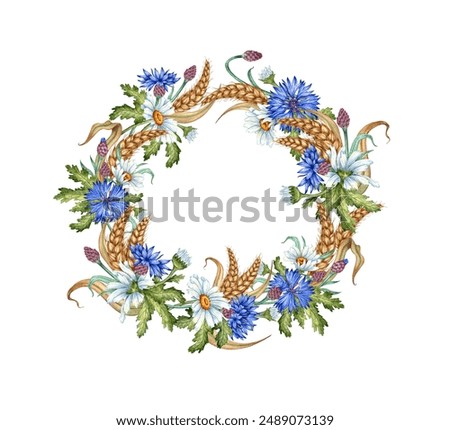 Similar – Image, Stock Photo Cornflowers in the cereal field I