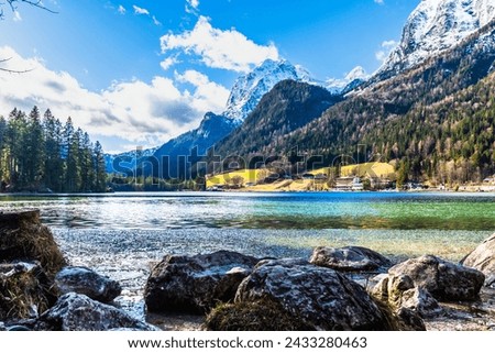 Similar – Image, Stock Photo pond Lake Bavaria Blue