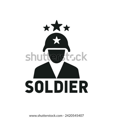soldier army logo vector illustration template design