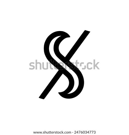 letter S professional business logo vector illustration template design