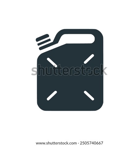 simple jerry can logo vector illustration template design