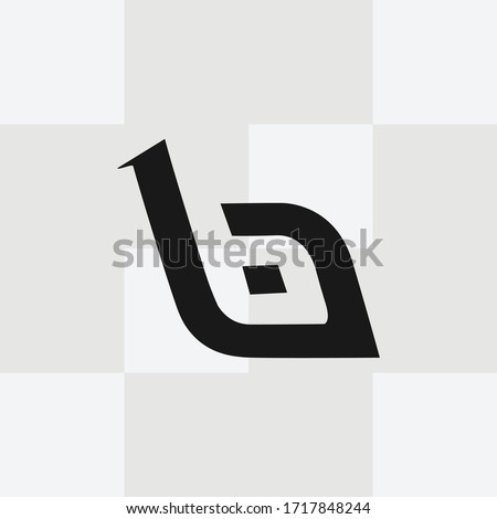 Lowercase Letter B Logo Template Vector. B monogram logo vector. B symbol vector. Stock fotó © 