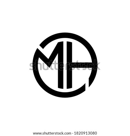 m h mh initial logo design vector symbol graphic idea creative Stock fotó © 