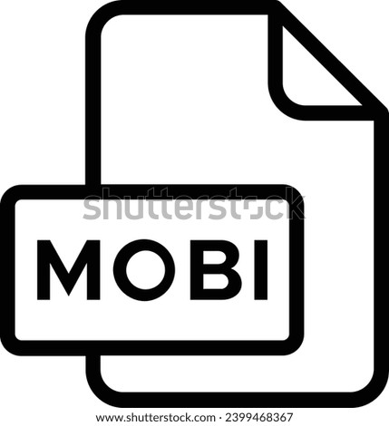 mobi icon, out line vector icon Web icon simple thin line vector icon
