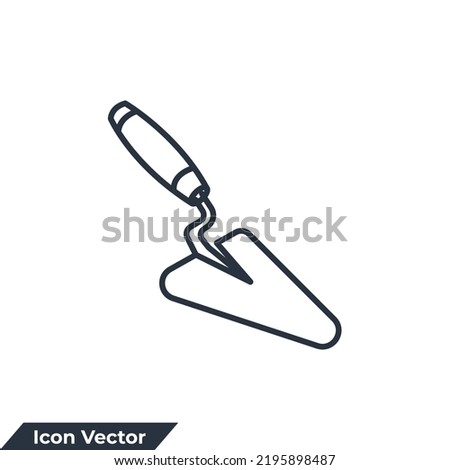 trowel icon logo vector illustration. trowel symbol template for graphic and web design collection Stockfoto © 