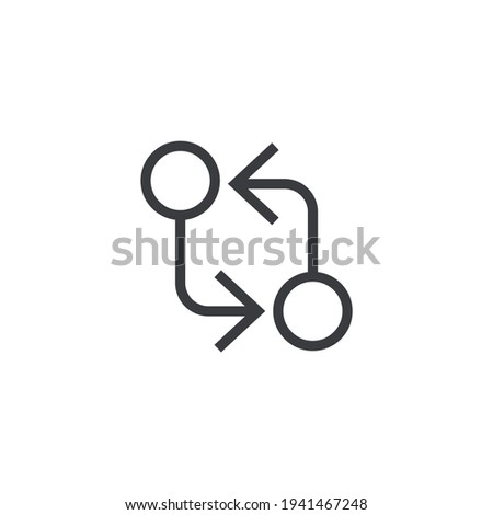 Switcher illustration line vector icon