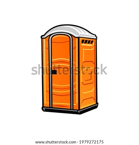 toilet portable for illustration or logo