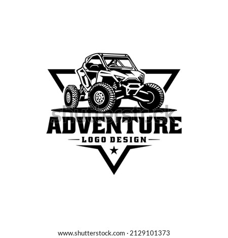 off road adventure atv utv buggy isolated logo vector