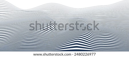 Abstract wave element for design. Dynamic wave pattern. Modern flowing wavy lines. Futuristic technology concept. Suit for banner, poster, cover, brochure, flyer, website