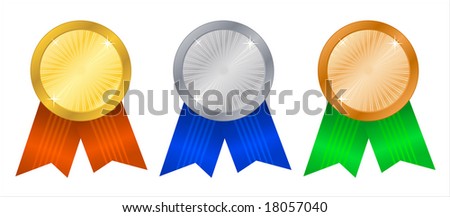 Winner's rosettes-4. Vector