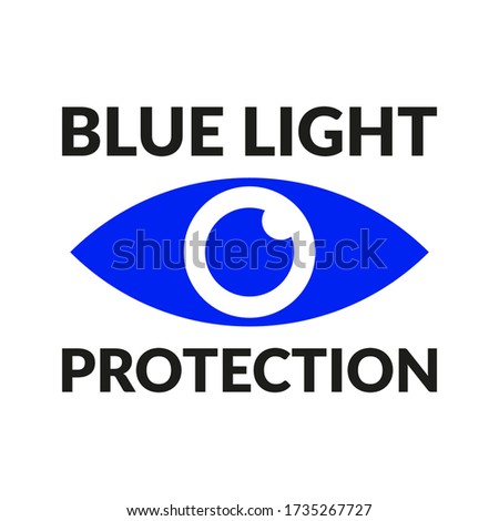 Blue light protection eye icon