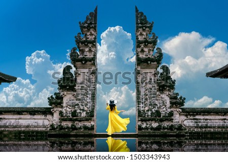 Similar – Image, Stock Photo Gate to heaven Landscape